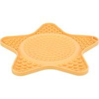 TRIXIE - Lick'n'Snack tafelkleed voor huisdieren, siliconen, 23,5 cm, geel, antislip, vaatwasmachinebestendig en vriesbestendig