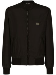 Dolce & Gabbana veste bomber à logo - Noir