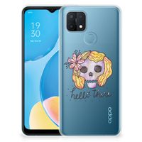 Silicone Back Case OPPO A15 Boho Skull - thumbnail