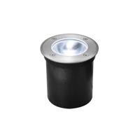 SLV buiten grondspot Rocci rond - roestvrij staal 4000k