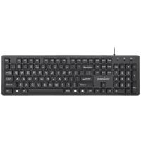 Perixx PERIBOARD-117 P DE B Toetsenbord PS2 QWERTZ, Duits Zwart