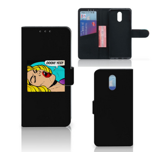 Nokia 2.3 Wallet Case met Pasjes Popart Oh Yes