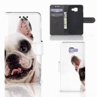 Samsung Galaxy A3 2016 Telefoonhoesje met Pasjes Franse Bulldog