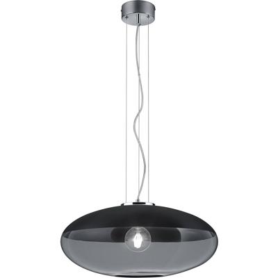 Led Hanglamp - Trion Portony Xl - E27 Fitting - Rond - Mat Zwart - Aluminium