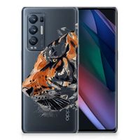 Hoesje maken OPPO Find X3 Neo Watercolor Tiger