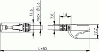 Telegärtner L00002E0102 RJ45 Netwerkkabel, patchkabel CAT 5e U/UTP 3.00 m Groen Vlambestendig, Halogeenvrij 1 stuk(s)