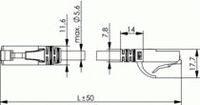 Telegärtner L00002E0102 RJ45 Netwerkkabel, patchkabel CAT 5e U/UTP 3.00 m Groen Vlambestendig, Halogeenvrij 1 stuk(s) - thumbnail