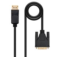 NANOCABLE 10.15.4501 Converter DisplayPort naar DVI, DisplayPort/stekker - DVI/stekker, zwart, 1 m