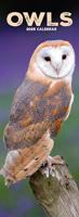 Owls Slim Calendar 2026 Bird Slimline Calendar - 12 Month