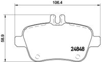 Remblokkenset, schijfrem BREMBO XTRA LINE P50091X