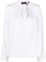 Fabiana Filippi blouse à ornements en cristal - Blanc