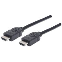 Manhattan 323239-CG HDMI-kabel HDMI Aansluitkabel HDMI-A-stekker, HDMI-A-stekker 5.00 m Zwart 4K UHD, Audio Return Channel (ARC)