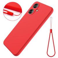 Xiaomi Poco M6/Redmi 13R Liquid Siliconen Hoesje - Rood - thumbnail