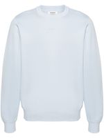 SANDRO logo-embroidered cotton sweatshirt - Bleu