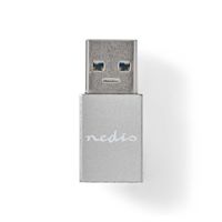 Nedis USB-A Adapter | USB-A Male | USB-C Female | Zilver | 1 stuks - CCTB60925AL CCTB60925AL