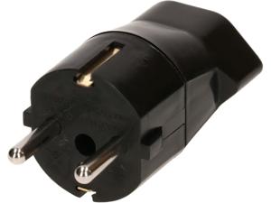 Max Hauri AG 169237 netstekker adapter Type F T23 Zwart