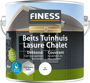 finess beits tuinhuis dekkend zijdeglans wit 2.5 ltr