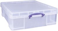 Really Useful Box 70 liter, transparant, per stuk verpakt in karton - thumbnail