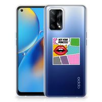 OPPO A74 4G Silicone Back Cover Popart Princess - thumbnail