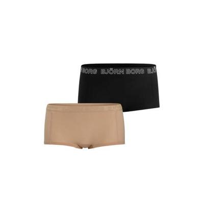 Björn Borg mini short (set van 2) beige/zwart