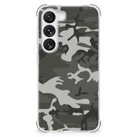 Samsung Galaxy S23 Doorzichtige Silicone Hoesje Army Light