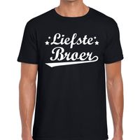 Liefste broer cadeau t-shirt zwart heren - thumbnail