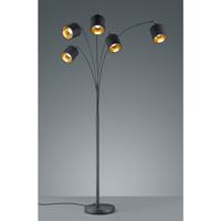 Reality Vloerlamp Tommy - Metaal - Zwart Mat