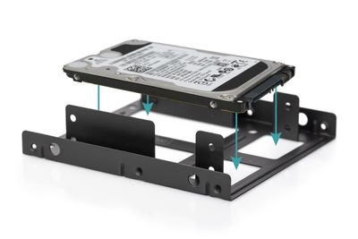 Digitus DA-70431 2.5 inch harde schijf inbouwframe Aantal harde schijven (max.): 1 x 2.5 inch