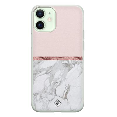 iPhone 12 mini siliconen telefoonhoesje - Rose all day