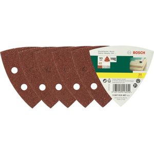 Bosch Accessoires 25-delige schuurbladenset voor deltaschuurmachines,korrel 40 - 2607019487