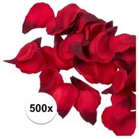 500x Rode Valentijnsdag rozen blaadjes 3 cm   -