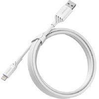 OtterBox Versterkte USB-A naar Lightning Cable, MFi Certified, Oplaadkabel voor iPhone en iPad, Ultra-robuust, Bend en Flex getest, 2m, Wit