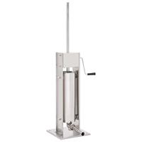 vidaXL Worstenvuller Handmatig 7 L Roestvrij Staal Zilverkleurig Worstenmaker