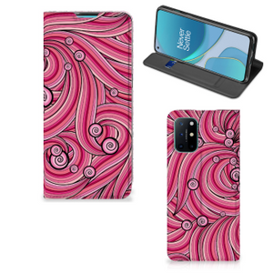 OnePlus 8T Bookcase Swirl Pink