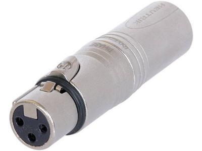 Neutrik NA3F5M tussenstuk voor kabels XLR (5-pin) XLR (3-pin) Grijs Neutrik NA3F5M tussenstuk voor kabels XLR (5-pin) XLR (3-pin) Grijs