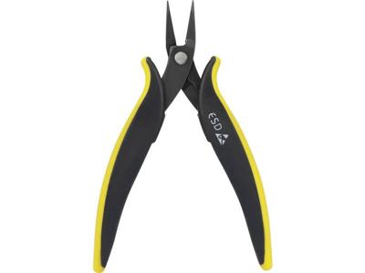 TOOLCRAFT 1555058 Rondbektang ESD Recht HRC-staal 144 mm TOOLCRAFT 1555058 Rondbektang ESD Recht HRC-staal 144 mm