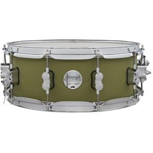 PDP Drums PD805504 Concept Maple Finish Satin Olive 14 x 5.5 inch snaredrum