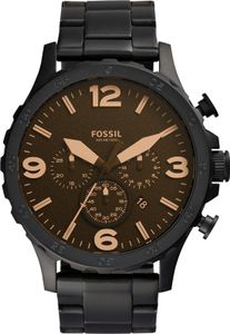 Horlogeband Fossil JR1356 / 25XXXX Staal Zwart 24mm