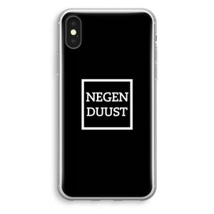 Negenduust black: iPhone X Transparant Hoesje