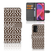 OPPO A54 5G | A74 5G | A93 5G Telefoon Hoesje Aztec Brown - thumbnail