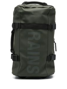 Rains logo-print faux-leather travel bag - Vert