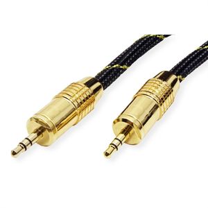 ROLINE 11.09.4289 audio kabel 10 m 3.5mm Zwart, Goud