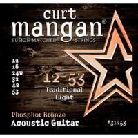 Curt Mangan Phosphor Bronze 12-53 Traditional Light snarenset voor staalsnarige akoestische gitaar