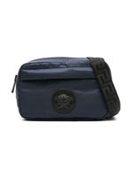 Versace Kids sac porté épaule Medusa Head en cuir - Bleu