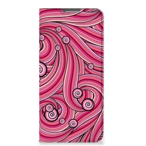 OPPO Reno8 Lite Bookcase Swirl Pink