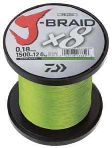 Daiwa J-Braid X8E chartreuse 100m 0.22 mm 17kg