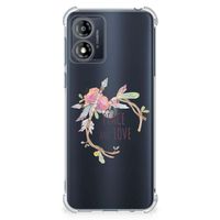 Motorola Moto E13 Stevig Bumper Hoesje Boho Text - thumbnail