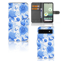 Hoesje voor Google Pixel 6A Flowers Blue