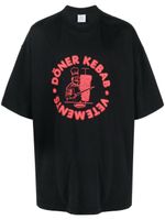 VETEMENTS t-shirt Doner Kebab en coton - Noir - thumbnail