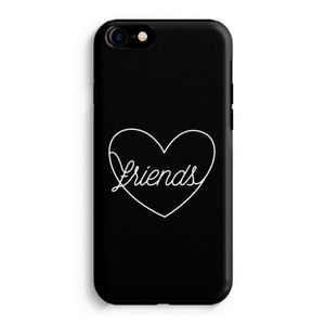 Friends heart black: iPhone 8 Tough Case